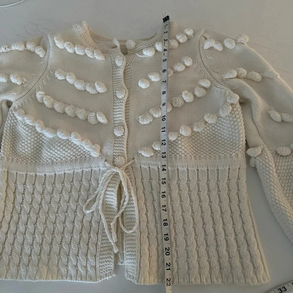 Vita Grace Cotton pom pom sweater